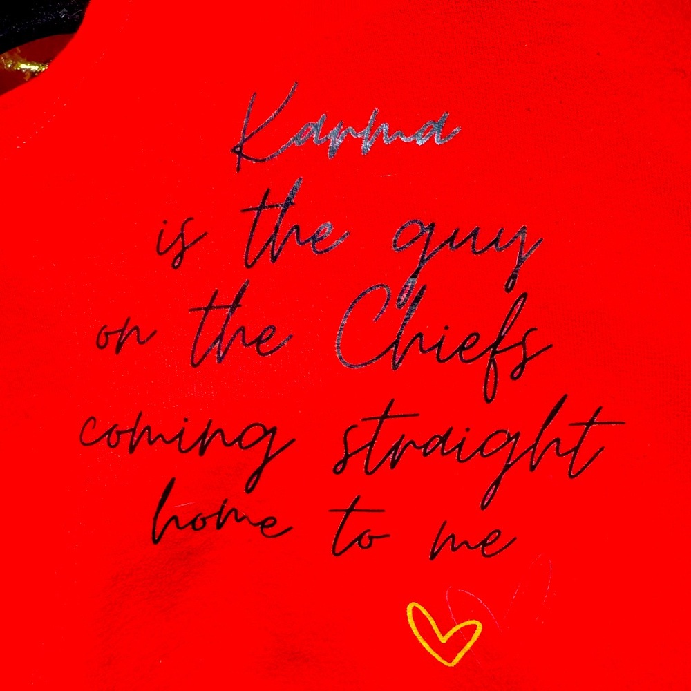 Red Taylor Swift Crew Neck Sweatshirt